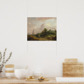 Thomas Gainsborough - Kustlandschap Poster (Keuken)