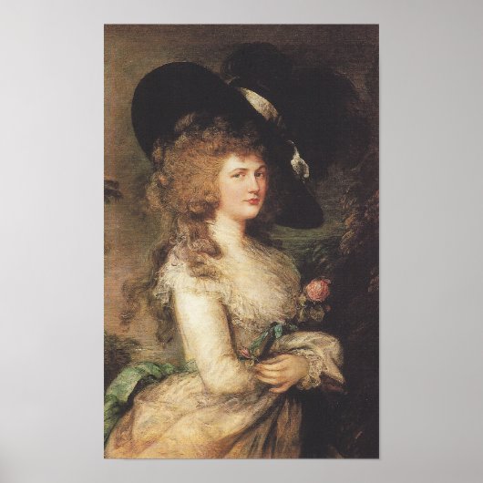 Thomas Gainsborough Lady Georgiana Cavendish Poster (Voorkant)