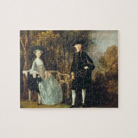 Thomas Gainsborough | Lady Lloyd en haar zoon, Ric Legpuzzel (Horizontaal)