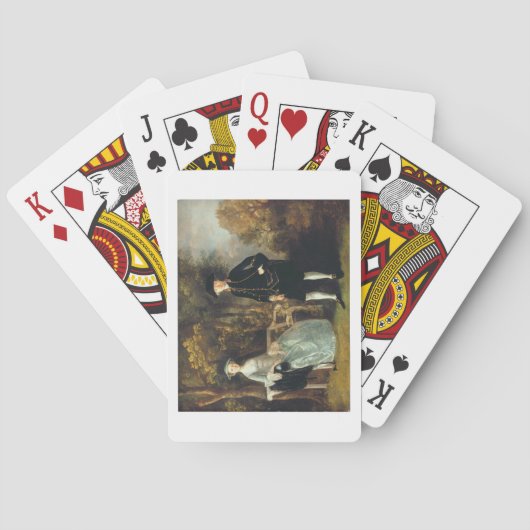 Thomas Gainsborough | Lady Lloyd en haar zoon, Ric Pokerkaarten (Achterkant)