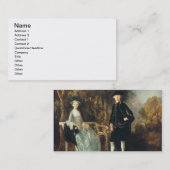 Thomas Gainsborough | Lady Lloyd en haar zoon, Ric Visitekaartje (Voorkant / Achterkant)
