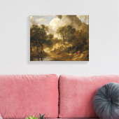 Thomas Gainsborough - Landschap in Suffolk Canvas Afdruk (Insitu (Woonkamer))