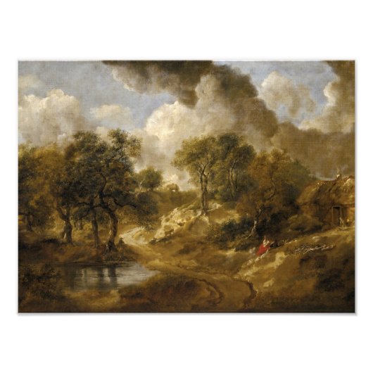 Thomas Gainsborough - Landschap in Suffolk Foto Afdruk (Voorkant)