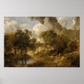 Thomas Gainsborough - Landschap in Suffolk Poster (Voorkant)