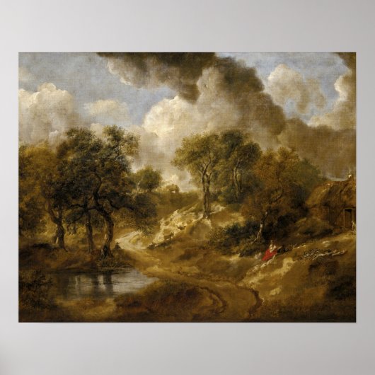 Thomas Gainsborough - Landschap in Suffolk Poster (Voorkant)