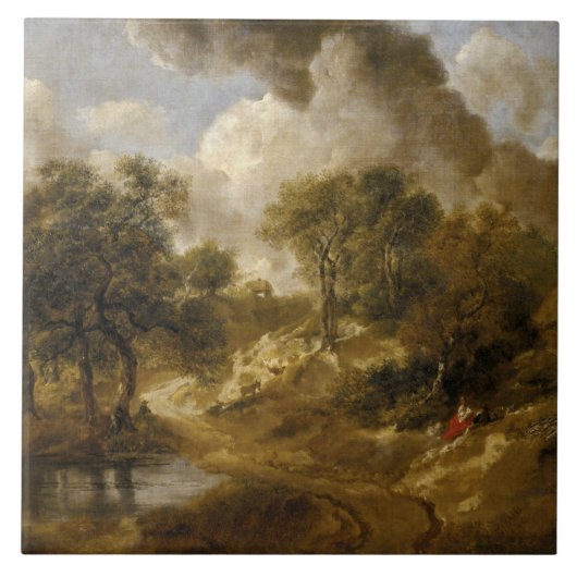Thomas Gainsborough - Landschap in Suffolk Tegeltje (Voorkant)