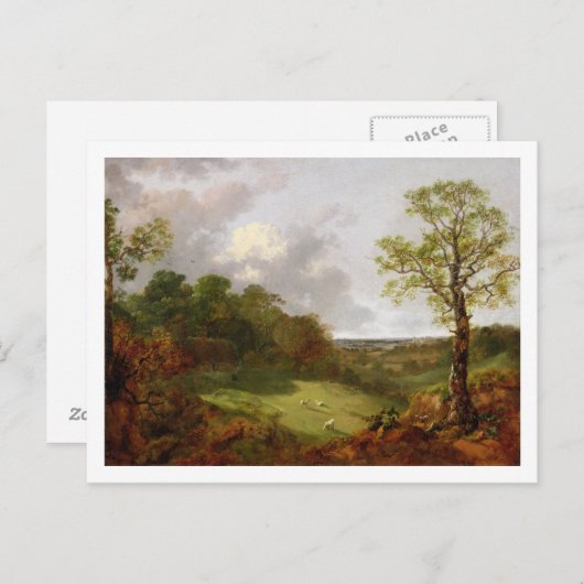 Thomas Gainsborough | Landschap met een watt Briefkaart (Voorkant / Achterkant)