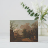 Thomas Gainsborough - Landschap met Milkmaid Briefkaart (Staand voorkant)