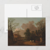 Thomas Gainsborough - Landschap met Milkmaid Briefkaart (Voorkant / Achterkant)