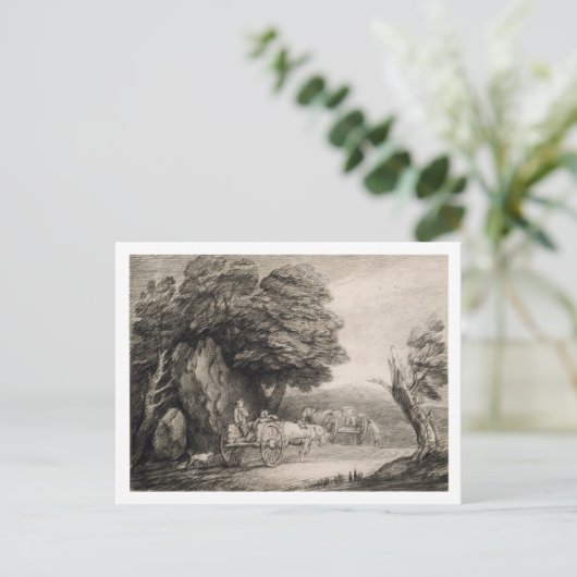 Thomas Gainsborough | Landschap met wortels Briefkaart (Staand voorkant)