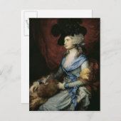 Thomas Gainsborough |Mevrouw Sarah Siddons, de act Briefkaart (Voorkant / Achterkant)