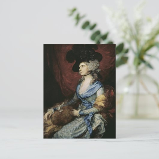 Thomas Gainsborough |Mevrouw Sarah Siddons, de act Briefkaart (Staand voorkant)