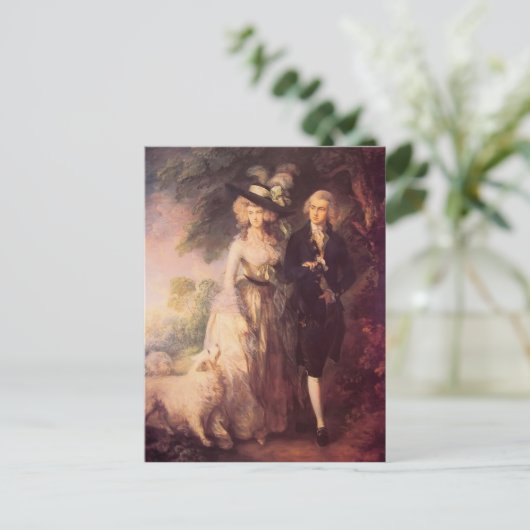 Thomas Gainsborough- Mr. en Mrs William Hallett Briefkaart (Staand voorkant)