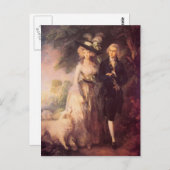 Thomas Gainsborough- Mr. en Mrs William Hallett Briefkaart (Voorkant / Achterkant)