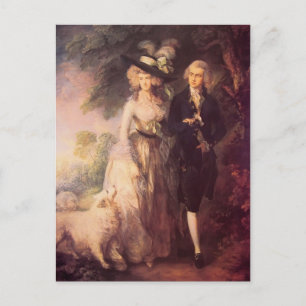 Thomas Gainsborough- Mr. en Mrs William Hallett Briefkaart