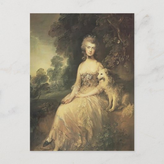 Thomas Gainsborough-Mrs Mary Robinson ('Perdita') Briefkaart (Voorkant)