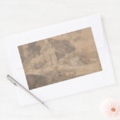 Thomas Gainsborough - Open Landschap met figuren Rechthoekige Sticker (Envelop)