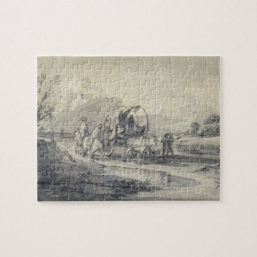 Thomas Gainsborough | Open landschap met Herdsman Legpuzzel (Horizontaal)