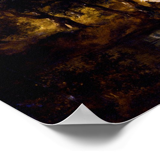 Thomas Gainsborough over het landschap in Suffolk Poster (Hoek)