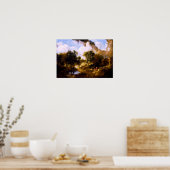 Thomas Gainsborough over het landschap in Suffolk Poster (Keuken)