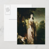 Thomas Gainsborough |Portret van mevrouw Lowndes-S Briefkaart (Voorkant / Achterkant)
