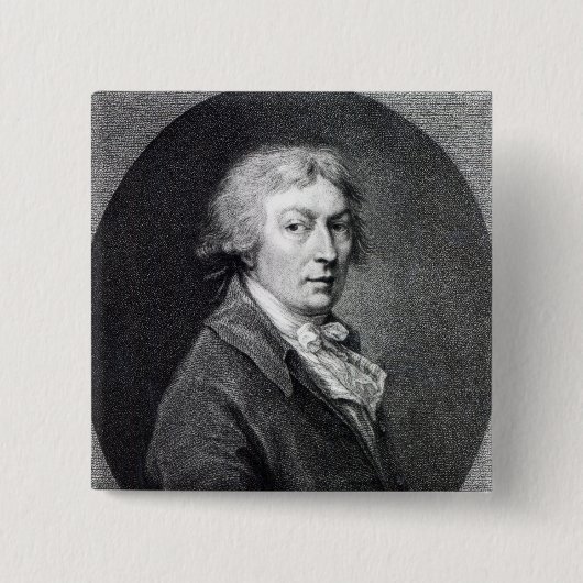 Thomas Gainsborough R.A Vierkante Button 5,1 Cm (Voorkant)