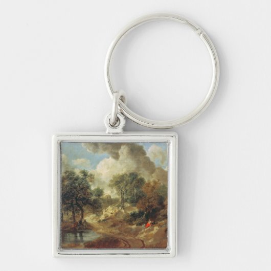 Thomas Gainsborough |Suffolk Landscape, 1748 Sleutelhanger (Voorkant)