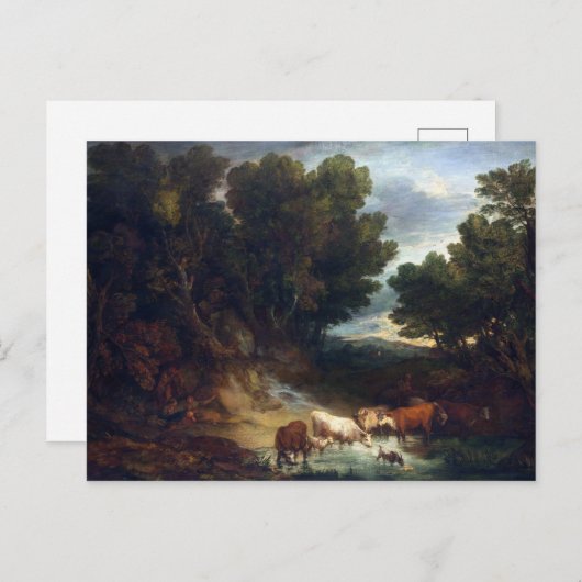 Thomas Gainsborough The Watering Place Briefkaart (Voorkant / Achterkant)