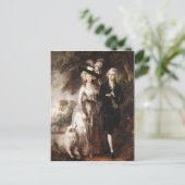 Thomas Gainsborough's Mr en Mrs William Hallett Briefkaart (Staand voorkant)