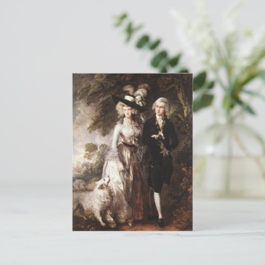 Thomas Gainsborough's Mr en Mrs William Hallett Briefkaart (Staand voorkant)