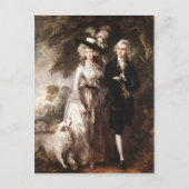 Thomas Gainsborough's Mr en Mrs William Hallett Briefkaart (Voorkant)