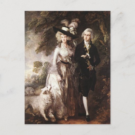Thomas Gainsborough's Mr en Mrs William Hallett Briefkaart (Voorkant)