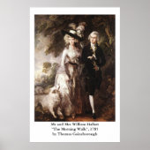 Thomas Gainsborough's Mr en Mrs William Hallett Poster (Voorkant)