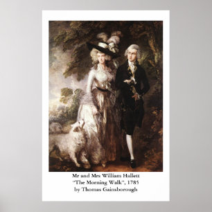Thomas Gainsborough's Mr en Mrs William Hallett Poster
