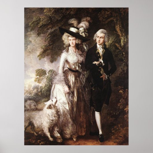 Thomas Gainsborough's Mr en Mrs William Hallett Poster (Voorkant)