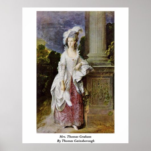 Thomas Graham By Thomas Gainsborough Poster (Voorkant)