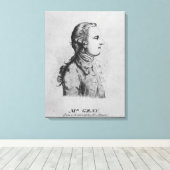 Thomas Gray, getekend door William Henshaw Canvas Afdruk (Insitu (Houten vloer))