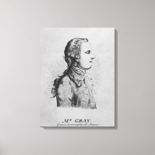Thomas Gray, getekend door William Henshaw Canvas Afdruk