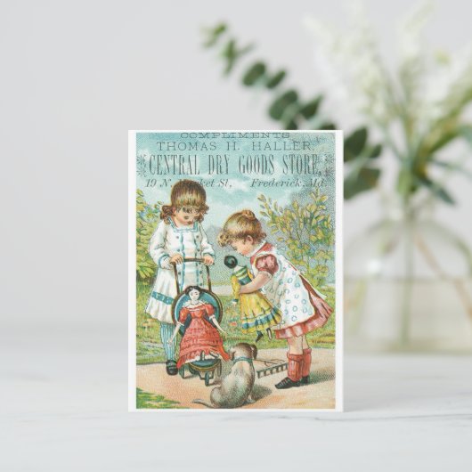 Thomas H Haller Central Dry Goods Store Briefkaart (Staand voorkant)