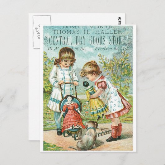 Thomas H Haller Central Dry Goods Store Briefkaart (Voorkant / Achterkant)