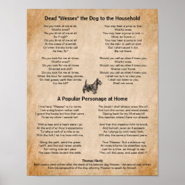 Thomas Hardy Gedichten van Zijn Geliefde Hond Poster