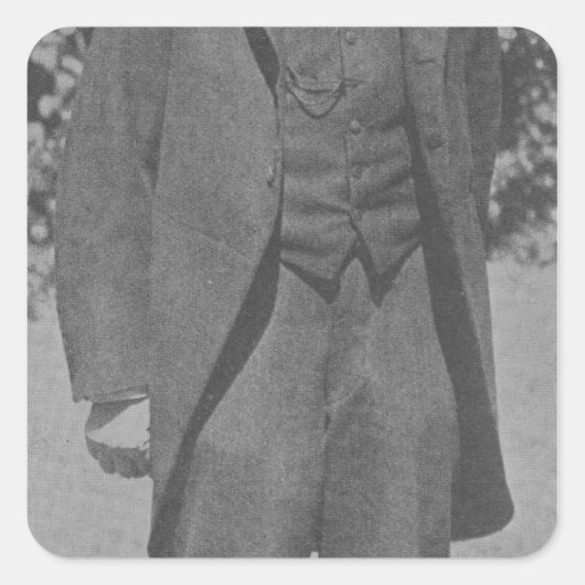 Thomas Hardy Vierkante Sticker (Voorkant)