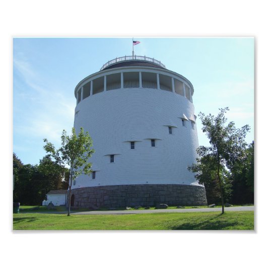 Thomas Hill Standpipe Bangor, Maine Foto Afdruk (Voorkant)