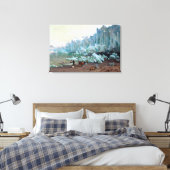 Thomas Hill's Muir Glacier, Alaska Canvas Afdruk (Insitu (Slaapkamer))