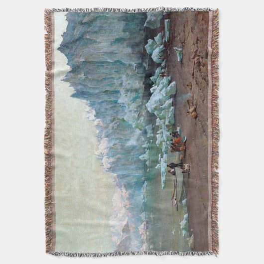 Thomas Hill's Muir Glacier, Alaska Deken (Voorkant Verticaal)