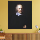 Thomas Hobbes door John Michael Wright Canvas Afdruk (Insitu (Woonkamer))