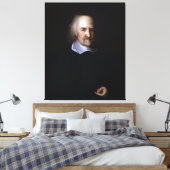 Thomas Hobbes door John Michael Wright Canvas Afdruk (Insitu (Slaapkamer))