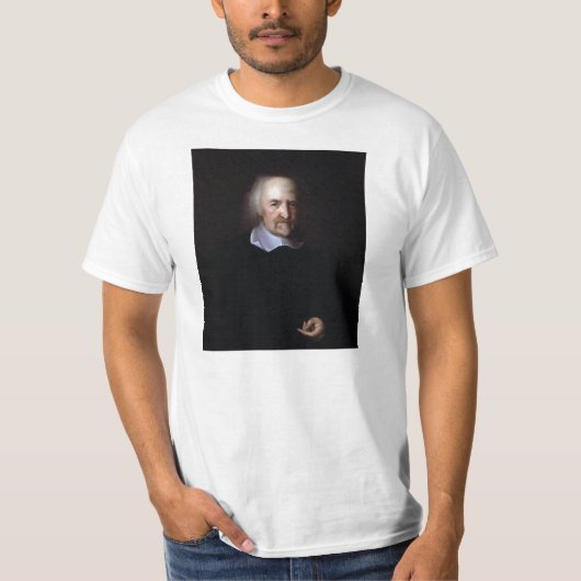 Thomas Hobbes door John Michael Wright T-shirt (Voorkant)