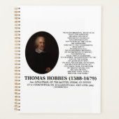 Thomas Hobbes Leviathan Man Solitary Poor Quote Planner (Voorkant)