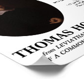 Thomas Hobbes Leviathan Man Solitary Poor Quote Poster (Hoek)